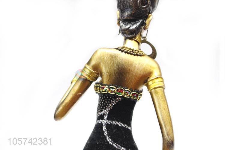 Top Selling Beautiful African Woman with Kids Sculpture Resin Indoor Decorative Statue