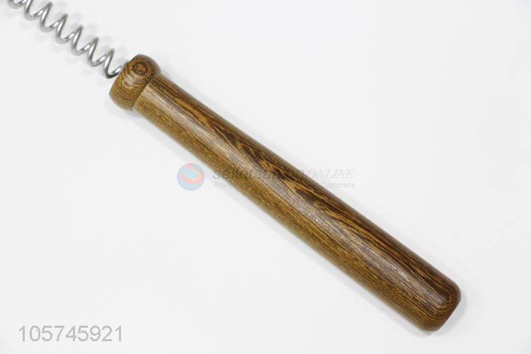 Factory promotional handheld wooden massage hammer spring body massager