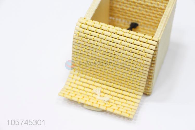 Factory sales bamboo curtain style jewelry box jewelry case