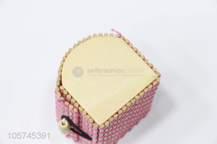 Competitive price handicraft curtain bamboo wooden jewelry box