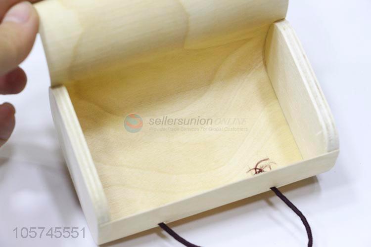 Recent design home decor natural color wooden storage box