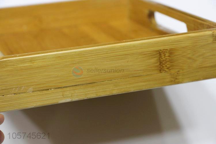 Superior factory bamboo snacking tea tray food tray