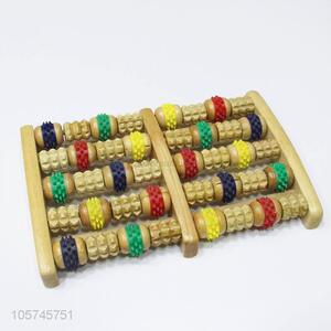 ODM factory custom wooden pedicure foot roller massager