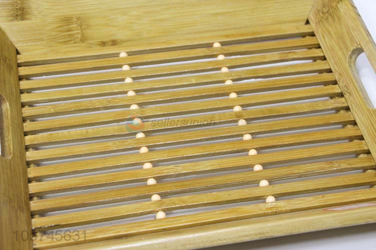 Best quality bamboo serving tray food tray with handles