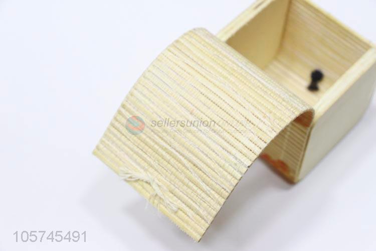 Best sale bamboo woven curtain wooden jewelery box