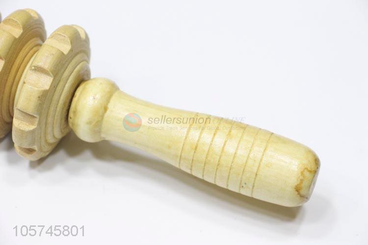 High-grade wooden wheel rollers stick health massage stick