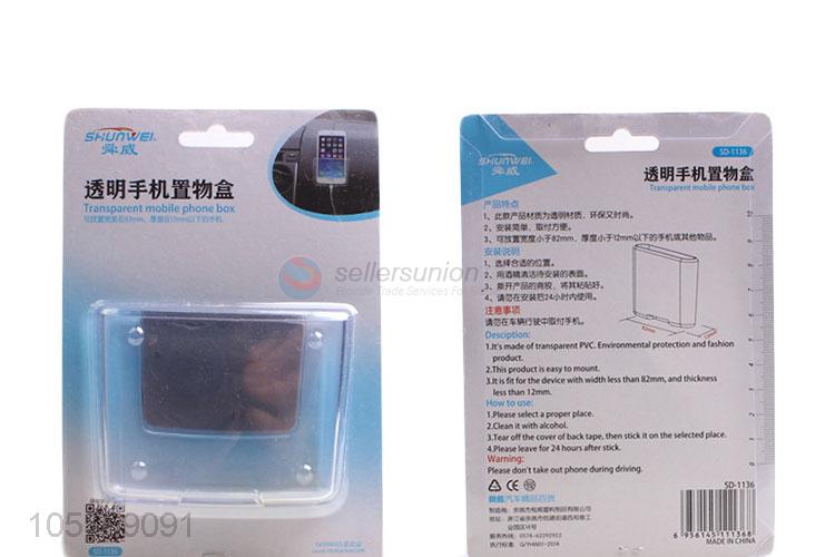 Wholesale cheap transparent mobile phone box/phone holder