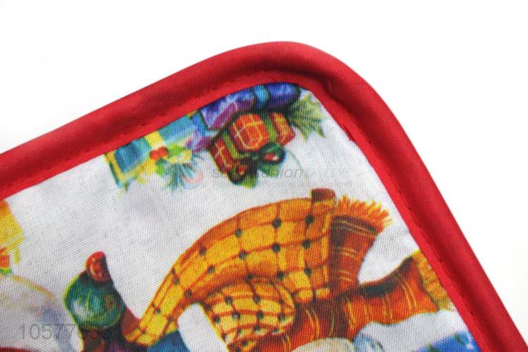 Superior quality Christmas baking pot holders heat resistant micro oven pads