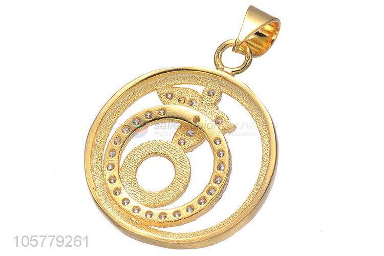 Good Quality Inlay Zircon Necklace Pendant Copper Accessories