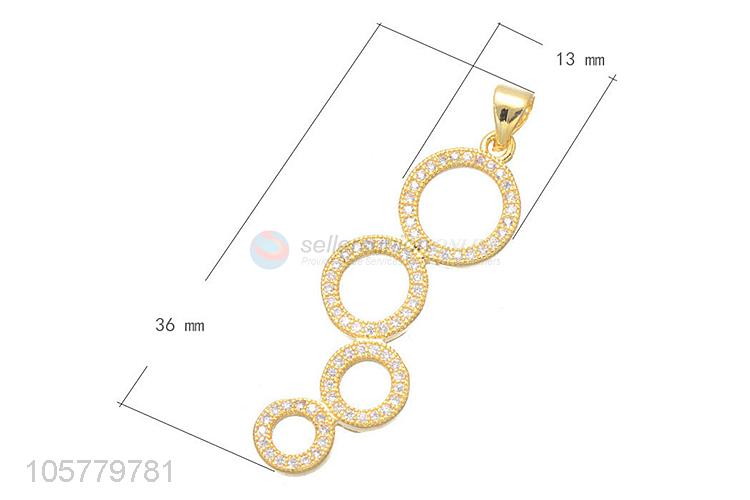 New Design Necklace Pendant Fashion Inlay Zircon Pendant