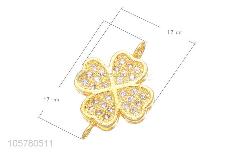 Custom Inlay Zircon Jewelry Components Fashion Accessories