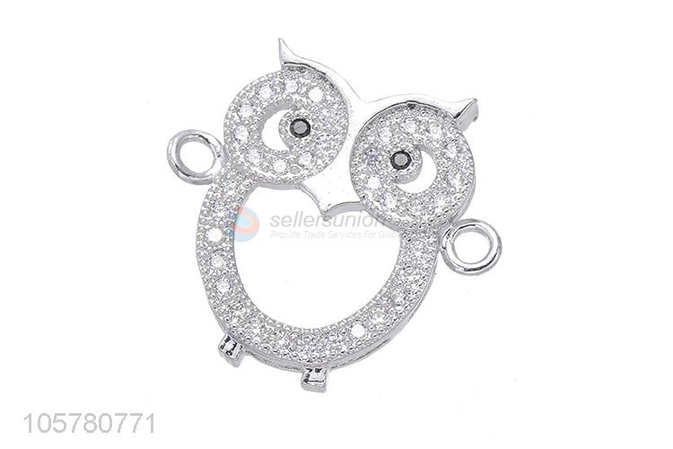 Factory Supply Owl Shape Inlay Zircon Jewelry Accessories