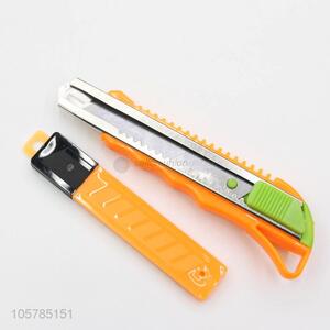 Colorful Retractable Cutter Knife With 5 Pieces Cutter Blade Set