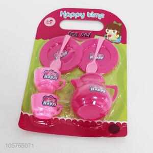 Promotional direct factory girls plastic tea set toy