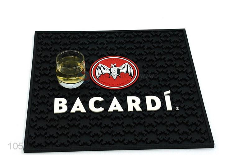 Delicate Design Soft PVC Rubber Beer Mat With Logo