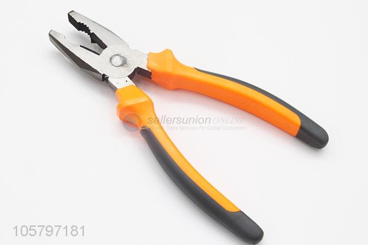 ODM factory steel combination plier with plastic handle