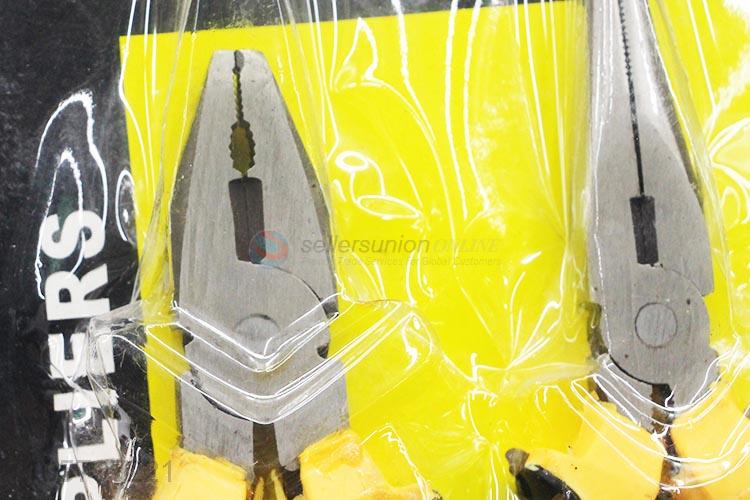 Superior quality steel combination pliers with plastic handle