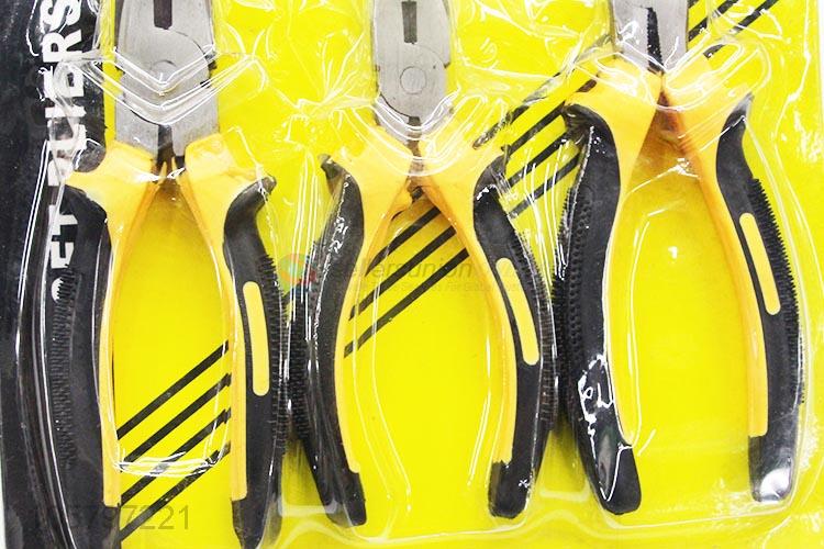 Superior quality steel combination pliers with plastic handle