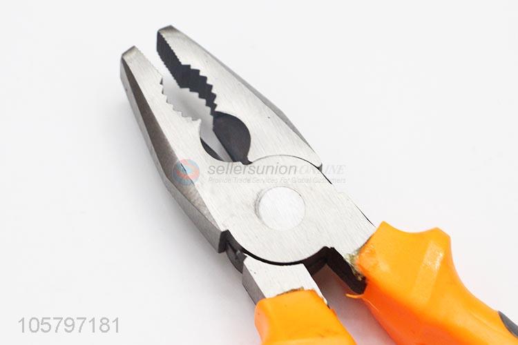 ODM factory steel combination plier with plastic handle