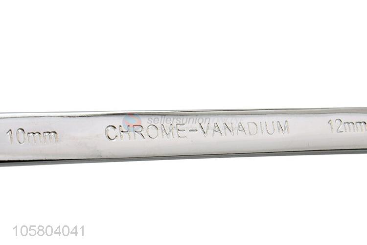 Premium quality chrome-vanadium steel two heads ratchet socket wrench