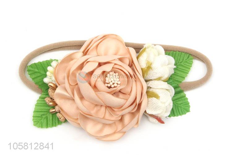 Hot Sale Colorful Handmade Cloth Art Flower Hair Band