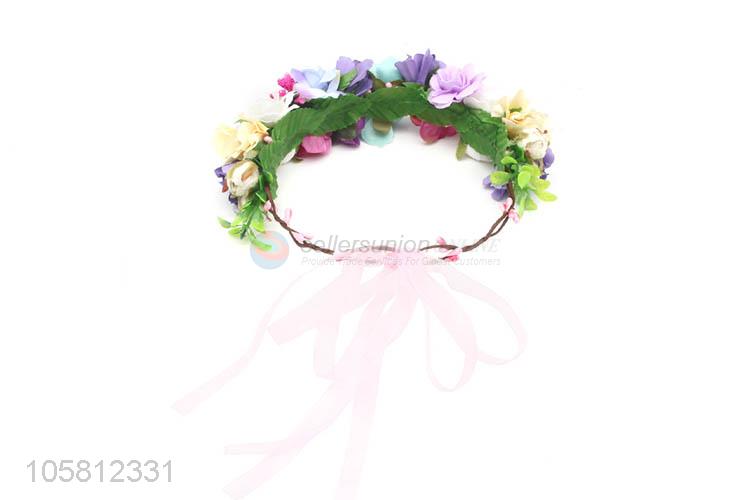 Wholesale Holiday Headband Decorative Simulation Flower Headwear