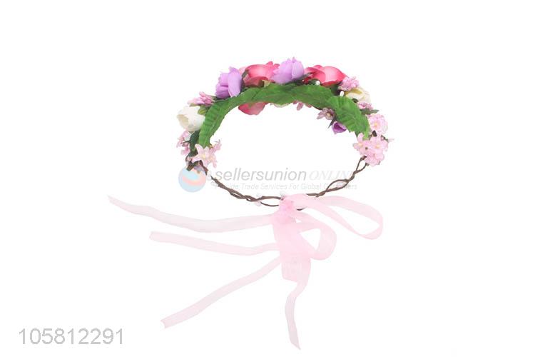 Hot Sale Children Simulation Garland Silk Flower Headband