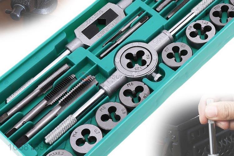 Top sale tap and die set hand tapping wrench diestock metric screw set