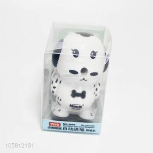 New design cartoon dog shape plastic pencil sharpener