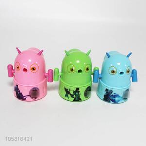 China supplier robot shape plastic pencil sharpener