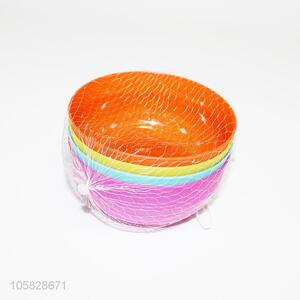 Factory custom printed plastic salad bowl made reusable plastic