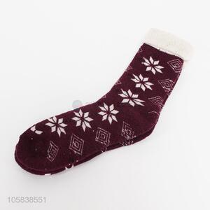 Women's autumn and winter warm breathable polyester socks