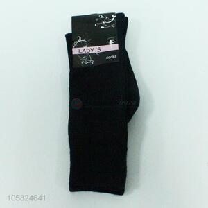 Promotional black women winter socks long socks