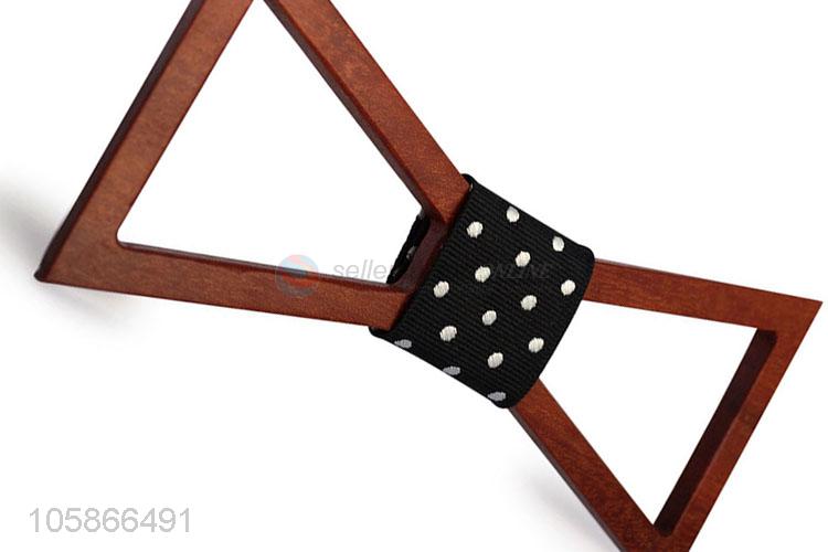 Fashion Style Retro Men Handmade Wood Bow Tie