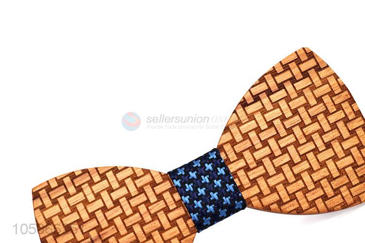 Cheap Professional Wedding Suits Wooden Bow Tie