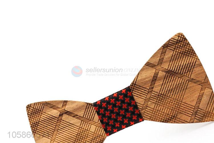 Factory Price Classic Wooden Bow Tie Neckwear