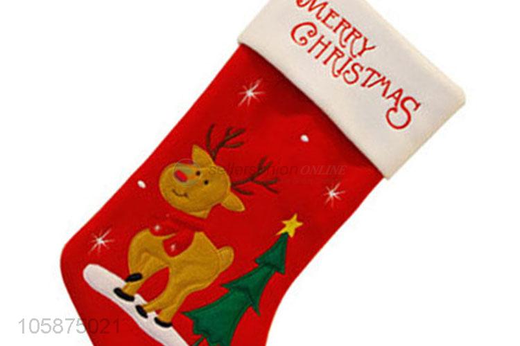 Wholesale high quality lovely design gift christmas ornament stocking christmas socks