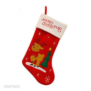 Wholesale high quality lovely design gift christmas ornament stocking christmas socks