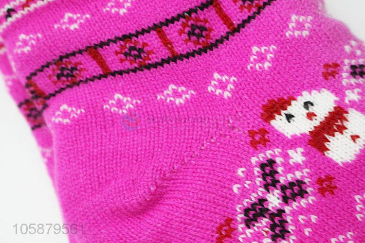 Fashion Style Christmas Design Winter Ski Socks Non-slip Floor Home Socks