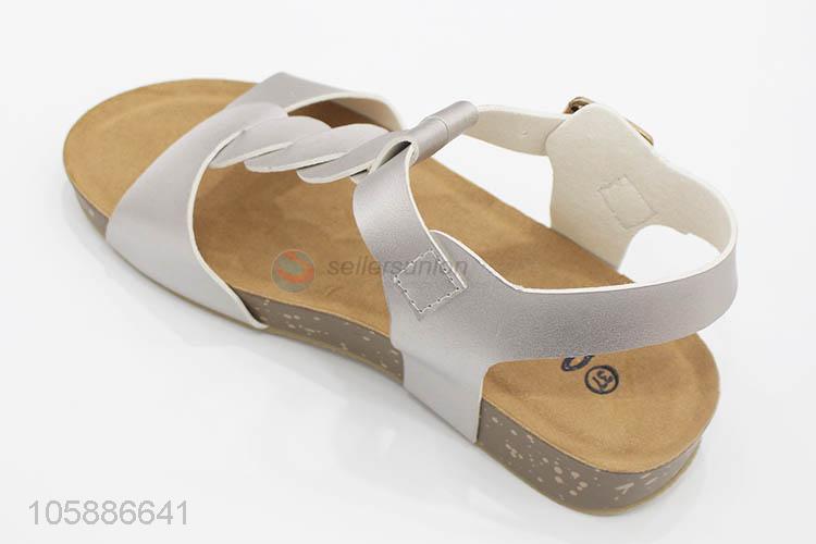 Superior quality custom summer women trendy flat sandals