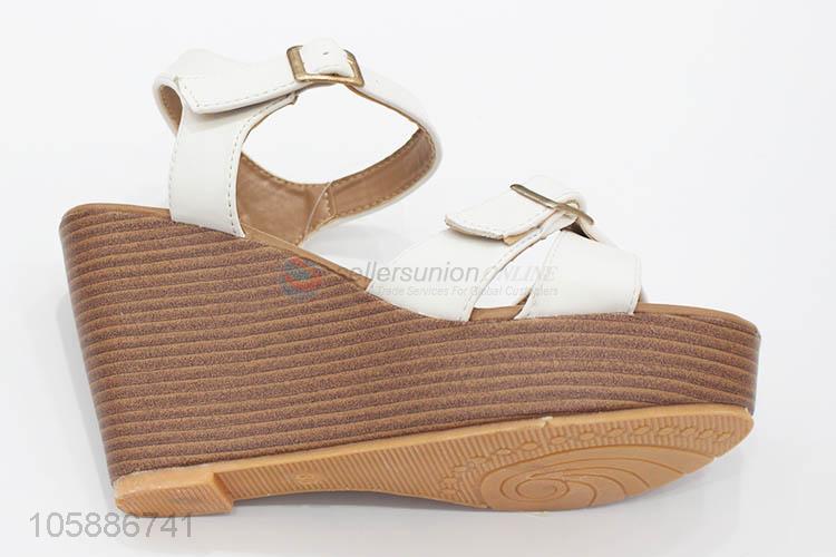 OEM factory stylish summer outdoor slope heel women sandals