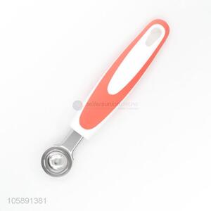 Promotional stainless steel ice cream spoon with plastic handle