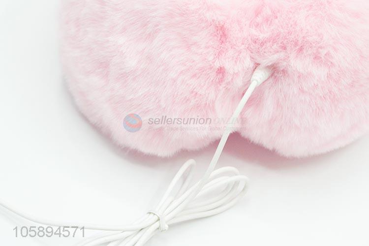 Superior Quality Pink Winter Earmuff Woman Ear Warmers with Earphone