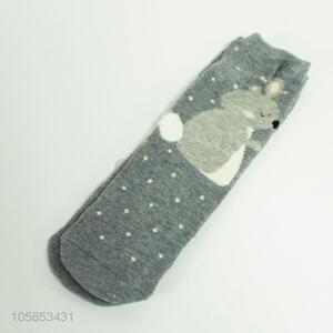 Custom cute pattern women autumn short socks