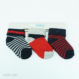 High sales 3pairs baby winter knitting socks