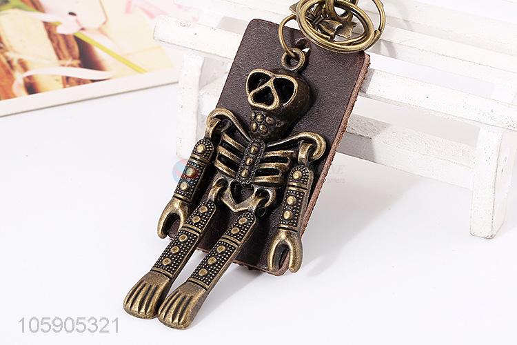 China factory personalized retro mummy pendant leather key chain