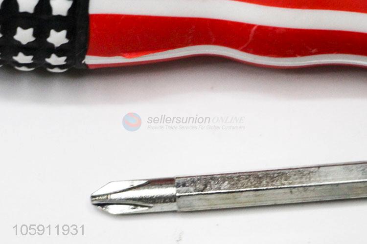 China Factory American Flag Handle Retractable Dual-Purpose Screwdriver