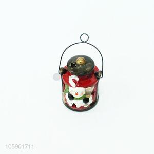 Good quality ceramic hanging christmas snowman lantern