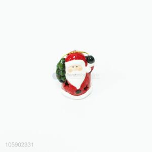 Custom santa claus ceramic christmas ornament for decoration