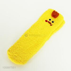 Best selling cute yellow chick warm socks